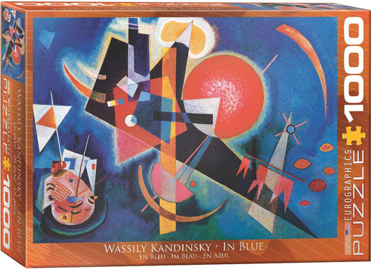 Eurographics - In Blue by Wassily Kandinsky - 1000 piece jigsaw puzzle