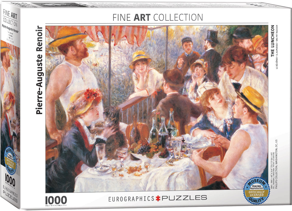 Breakfast of the Rowers by Pierre-Auguste Renoir – 1000 Piece Jigsaw Puzzle (Eurographics)