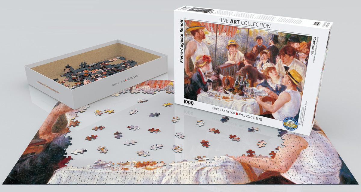 Breakfast of the Rowers by Pierre-Auguste Renoir – 1000 Piece Jigsaw Puzzle (Eurographics)