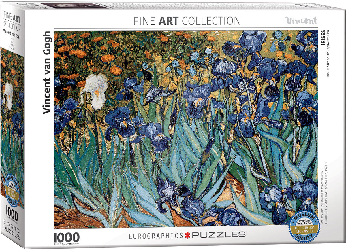 Eurographics - Irises by Vincent van Gogh - 1000 Piece Jigsaw Puzzle