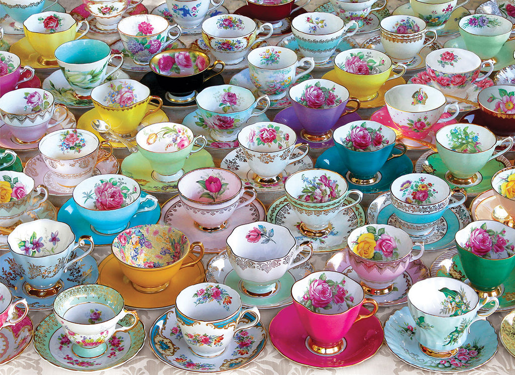 Tea Cup Collection – 1000 Piece Jigsaw Puzzle (Eurographics)