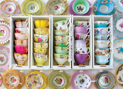 Eurographics - Tea Cups Boxes - 1000 Piece Jigsaw Puzzle