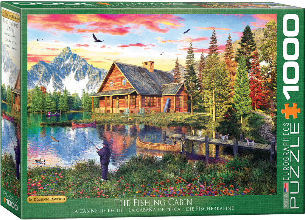 The Fishing Cabin by Dominic Davison – 1000 Piece Jigsaw Puzzle (Eurographics)