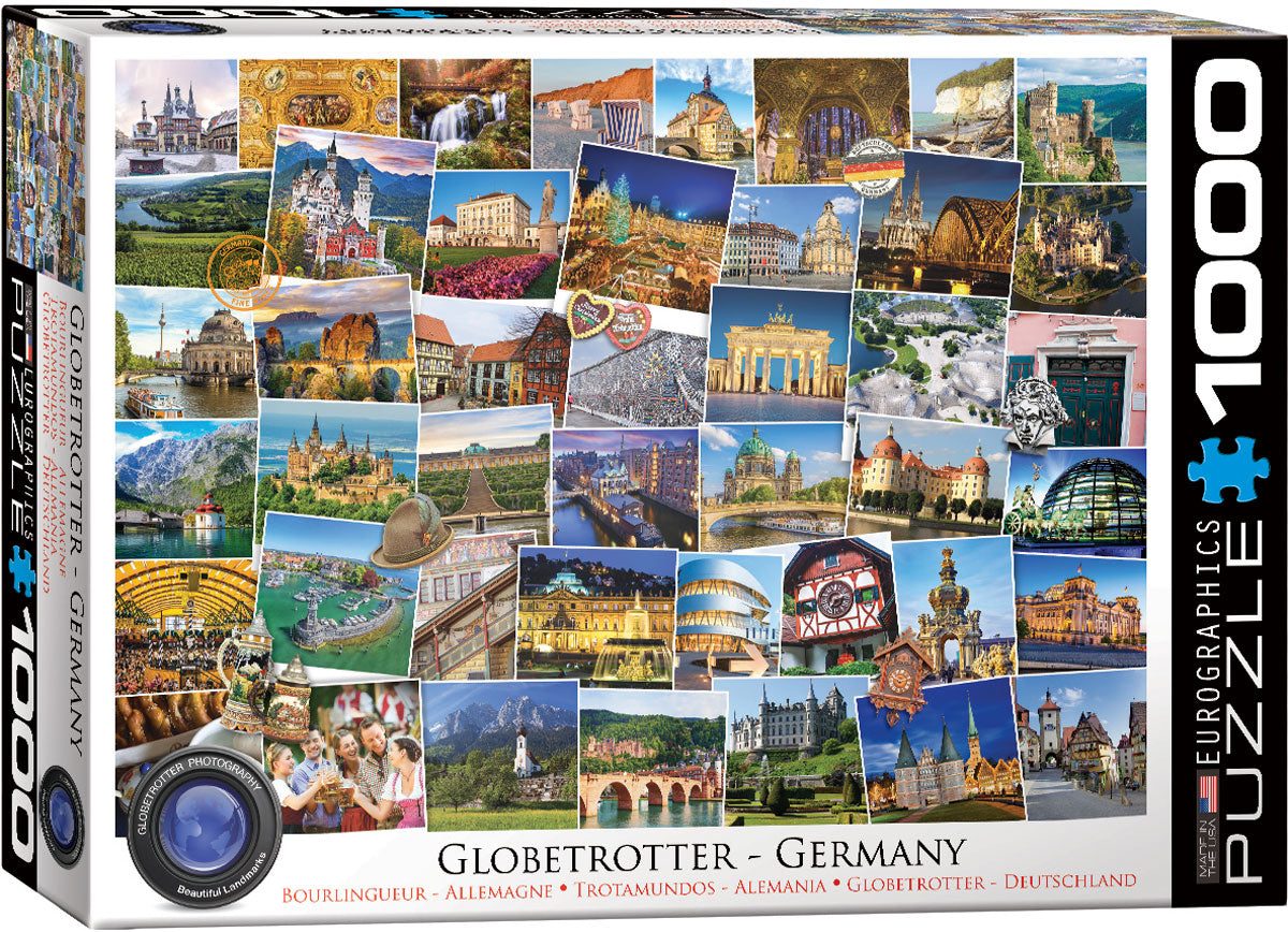 Eurographic Globetrotter Germany  1000 piece jigsaw puzzle