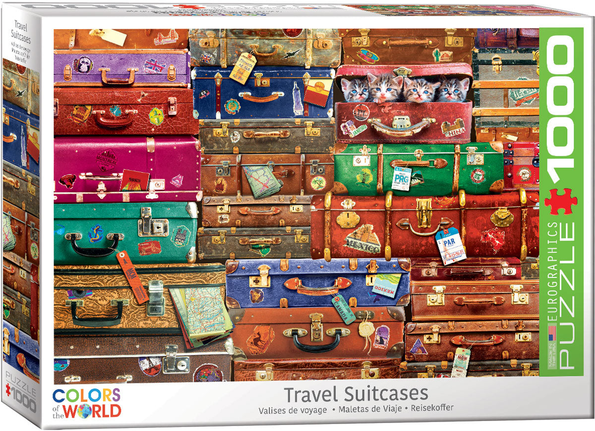 Travel Suitcases – 1000 Piece Jigsaw Puzzle (Eurographics)