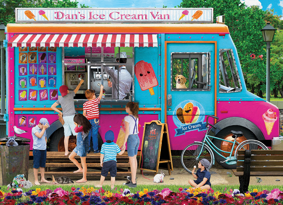 Dans Ice Cream Van – 1000 Piece Jigsaw Puzzle (Eurographics)