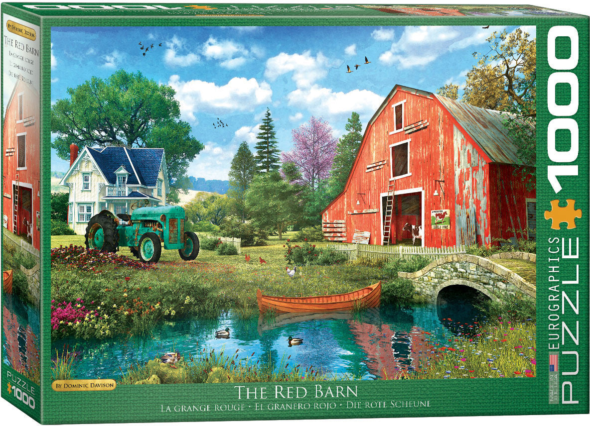 The Red Barn – 1000 Piece Jigsaw Puzzle (Eurographics)