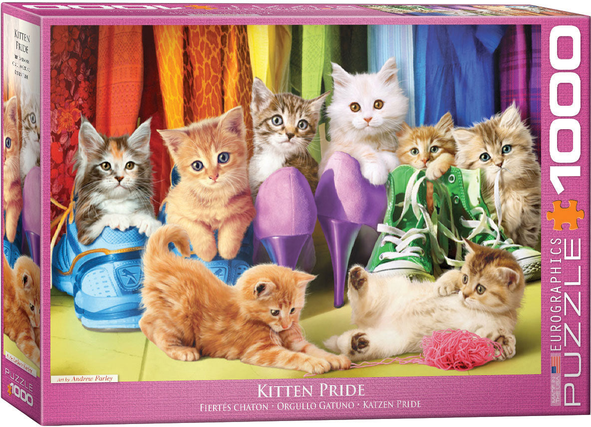 Kitten Pride – 1000 Piece Jigsaw Puzzle (Eurographics)