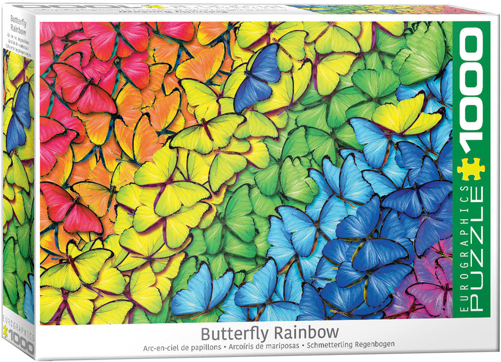 Butterfly Rainbow – 1000 Piece Jigsaw Puzzle (Eurographics)