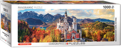 Neuschwanstein Castle in autumn – 1000 Piece Jigsaw Puzzle (Eurographics)