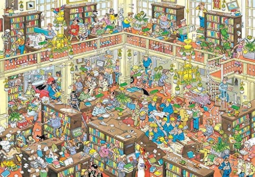 The Library by Jan Van Haasteren – 2000 Piece Jigsaw Puzzle (Jan Van Haasteren)