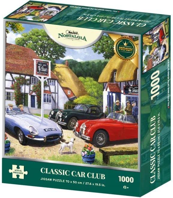 Classic Car Club by Kevin Walsh – 1000 Piece Jigsaw Puzzle (Kidicraft)