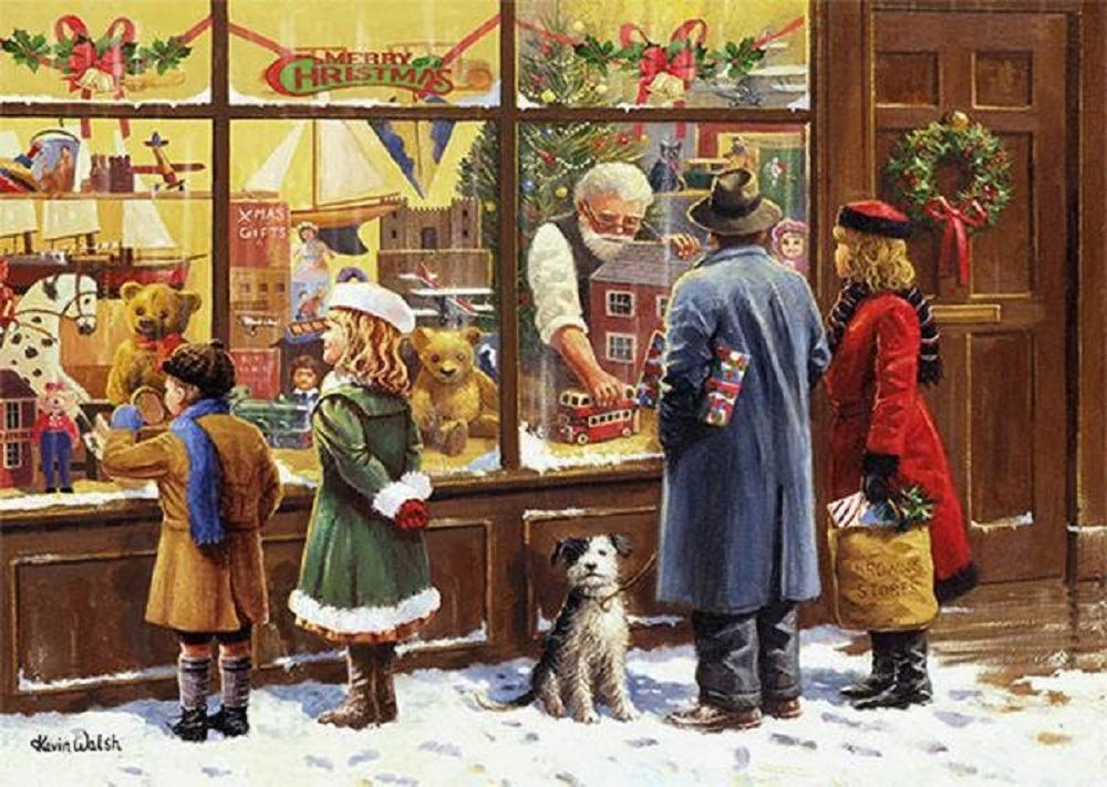 The Christmas Window – 500 Piece Jigsaw Puzzle (Falcon De Luxe)