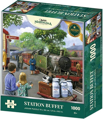 Kidicraft - Kevin Walsh - Station Buffet - 1000 Piece Jigsaw Puzzle