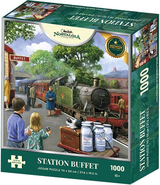 Station Buffet by Kevin Walsh – 1000 Piece Jigsaw Puzzle (Kidicraft)