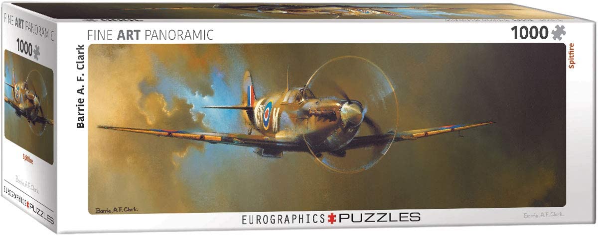 Eurographics - Spitfire by Barrie AF Clark - 1000 Piece Jigsaw Puzzle