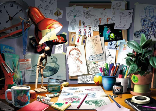 Ravensburger - Disney Pixar The Artist?s Desk - 1000 Piece Jigsaw Puzzle