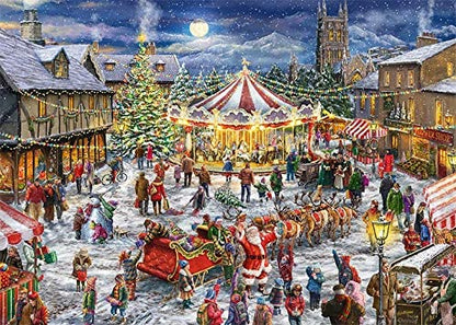 Falcon De Luxe - The Christmas Carousel - 2 x 1000 Piece Puzzles