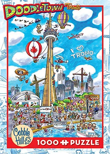 DoodleTown: Toronto – 1000 Piece Jigsaw Puzzle (Cobble Hill)