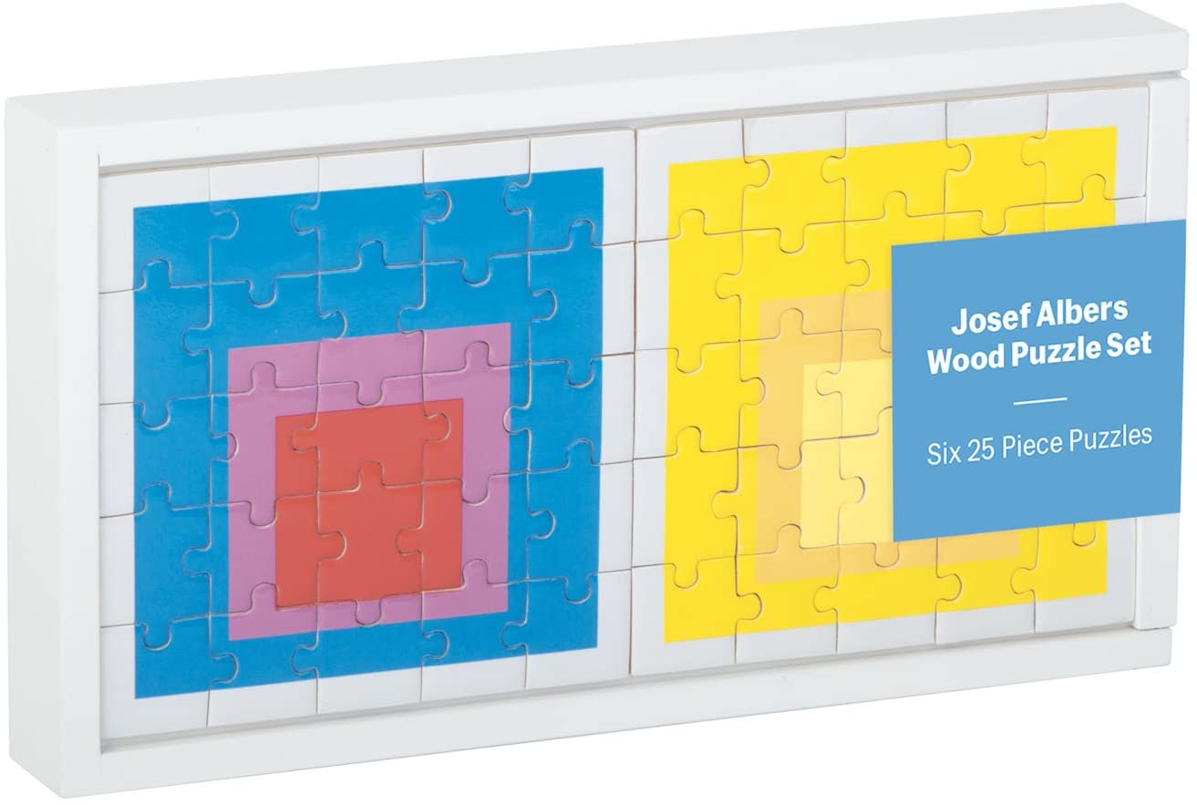 Galison - MoMA Josef Albers - 6 x 25 Piece Wooden Jigsaw Puzzles