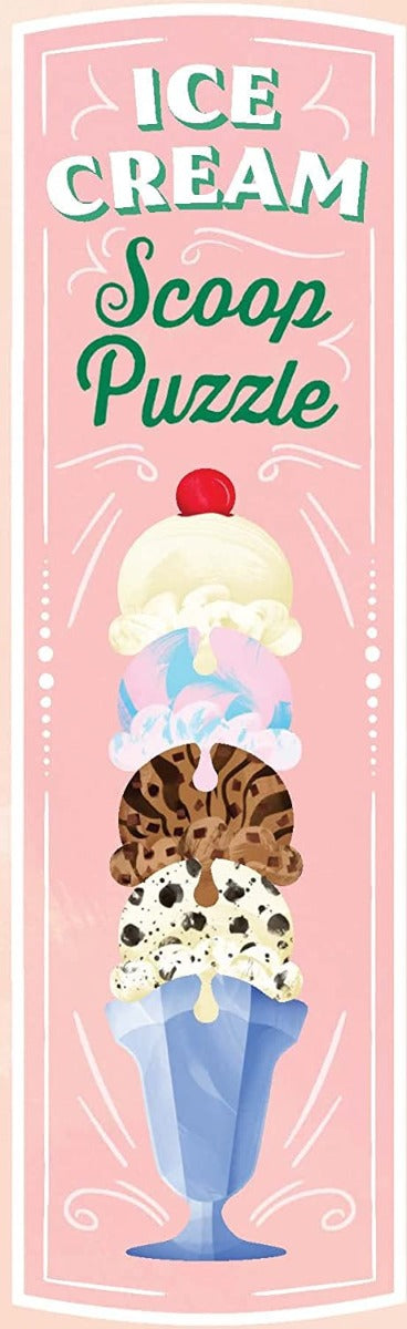 Ice Cream Scoop Puzzle: Countless Sweet Creations with 32 Flavours – Jigsaw Puzzle (Galison)
