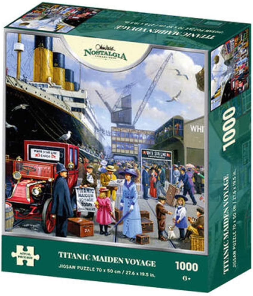 Titanic Maiden Voyage by Kevin Walsh – 1000 Piece Jigsaw Puzzle (Kidicraft)