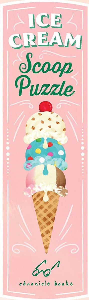 Ice Cream Scoop Puzzle: Countless Sweet Creations with 32 Flavours – Jigsaw Puzzle (Galison)