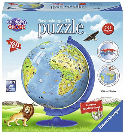 Ravensburger Children's World Globe - 180 Piece 3D Jigsaw Puzzle