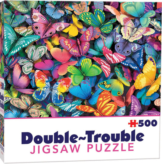 Cheatwell - Double-Trouble Butterflies - Double Sided 500 Jigsaw Puzzle