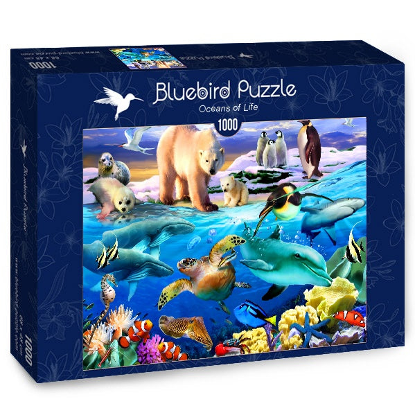 Bluebird Puzzle 70288 Oceans of Life 1000 piece jigsaw puzzle