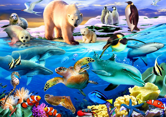 Bluebird Puzzle - Oceans of Life - 1000 piece jigsaw puzzle