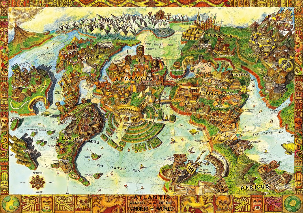 Bluebird Puzzle - Atlantis Centre of the Ancient World - 1000 piece jigsaw puzzle