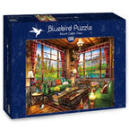 Mount Cabin View – 1000 Piece Jigsaw Puzzle (Bluebird Puzzle) - Completed Puzzle