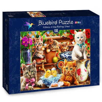 Bluebird Puzzle 70400 Kittens in the Potting Shed 100 piece jigsaw puzzle