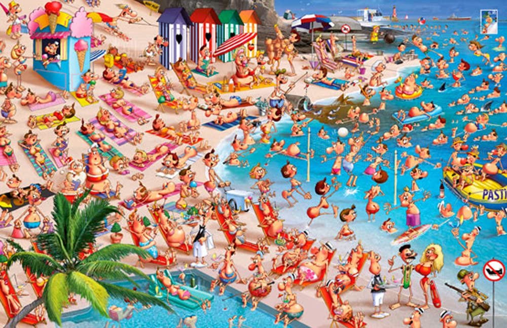 Beach by F Ruyer – 1000 Piece Jigsaw Puzzle (Piatnik)