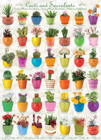 Cacti & Succulents PUZ – 1000 Piece Jigsaw Puzzle (Eurographics)