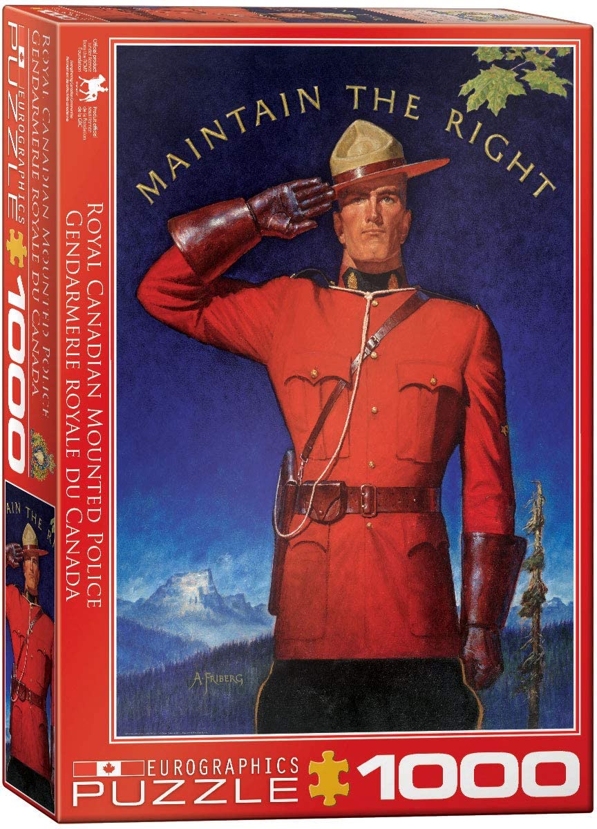 Eurographics 6000-0972 Royal Canadian Mounted Police - Maintain the Right - 1000 Piece Jigsaw Puzzle