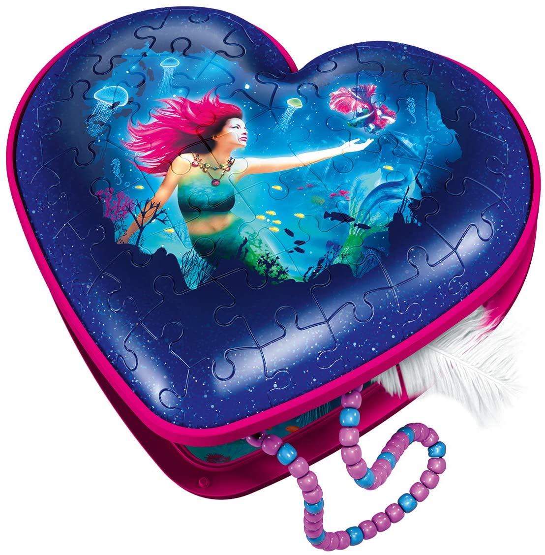 Mermaid Heart – Shaped 3D Jigsaw Puzzle (Ravensburger)