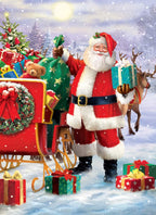 Eurographics - Santa with Sled by Simon - 1000 Piece Jigsaw Puzzle