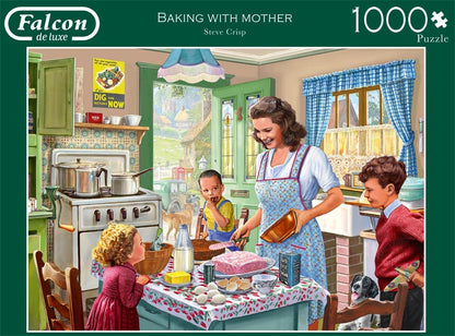 Falcon De Luxe - Baking With Mother - 1000 Piece Jigsaw Puzzle