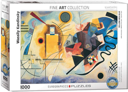 Eurographics - Yellow Red Blue by Wassily Kandinsky - 1000 Piece Jigsaw Puzzle