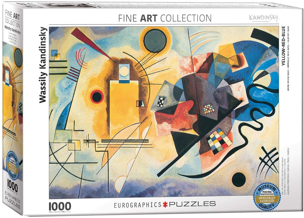 Eurographics - Yellow Red Blue by Wassily Kandinsky - 1000 Piece Jigsaw Puzzle