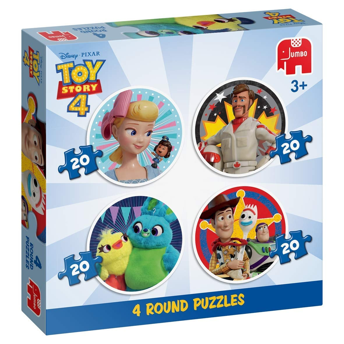 Jumbo - Disney Pixar Toy Story 4 - 4 In 1 Round Puzzles – 🧩 Puzzles Galore