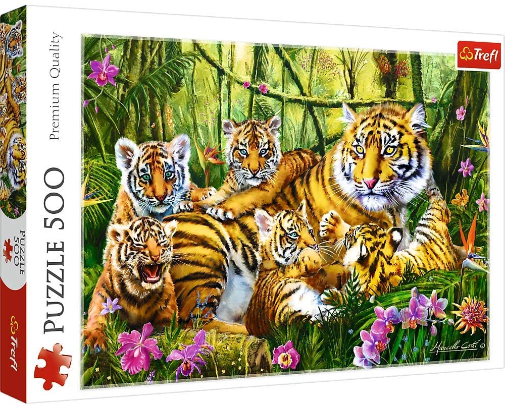 The Tiger Family – 500 Piece Jigsaw Puzzle (Trefl)