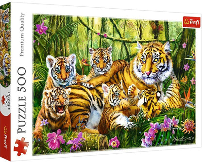 Trefl - The Tiger Family - 500 piece jigsaw puzzle