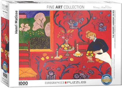 Eurographics - Harmony in Red by Henri Mat - 1000 Piece Jigsaw Puzzle