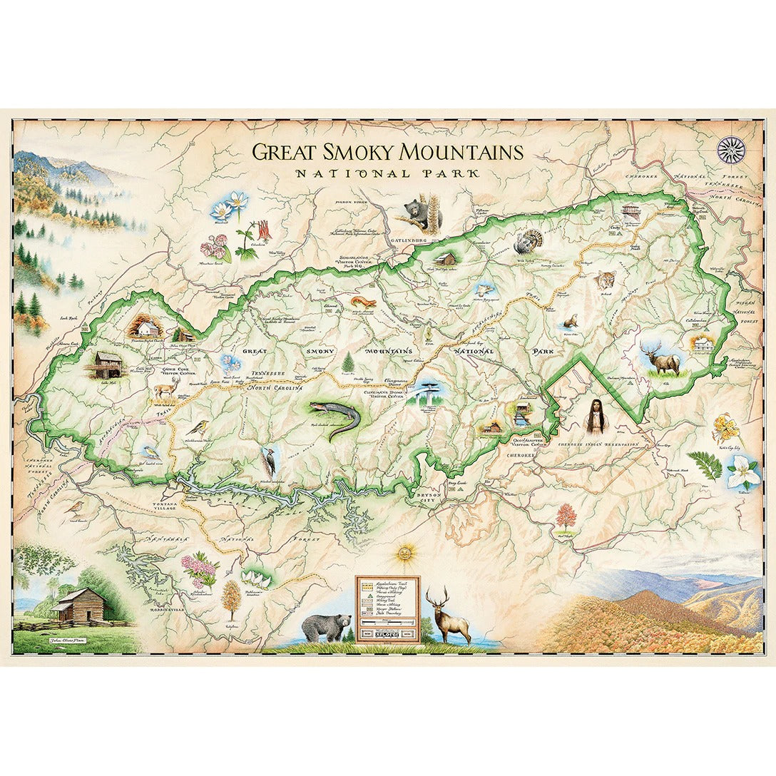 Master Pieces 71703 Xplorer Maps - Great Smoky Mountains