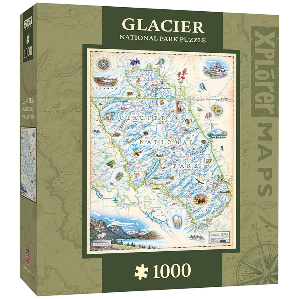 Glacier by Xplorer Maps – 1000 Piece Jigsaw Puzzle (Master Pieces)