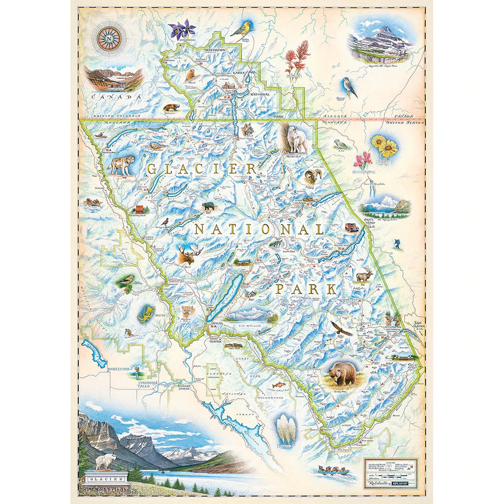Glacier by Xplorer Maps – 1000 Piece Jigsaw Puzzle (Master Pieces)