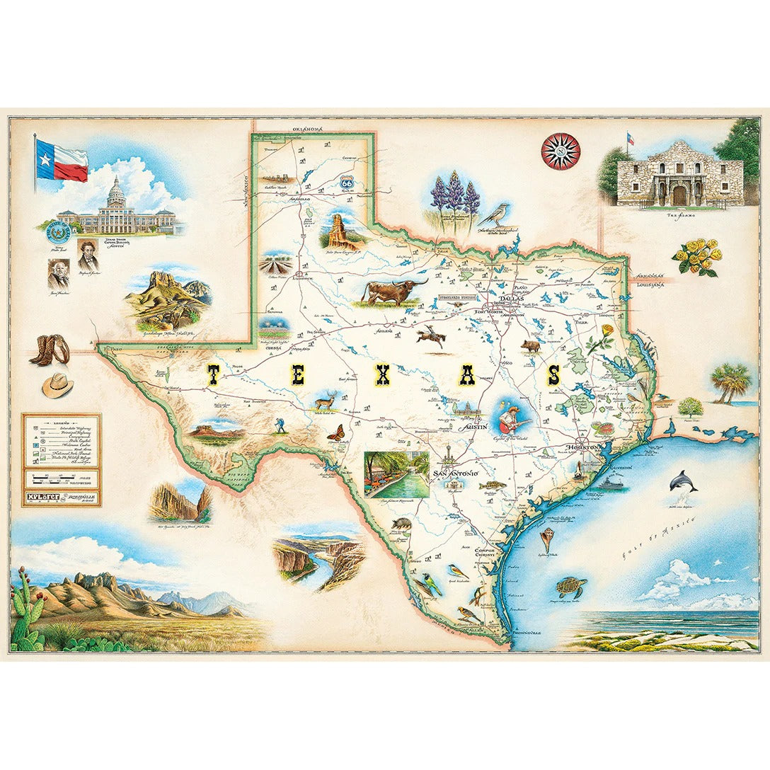 Master Pieces 71711 Xplorer Maps - Texas